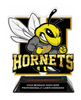 Hornets Mascot Colorix-T Acrylic Trophy [TACR6-MSCT-HRNT-Q]