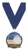 Volleyball Enameled Medal [M2EP-VB]