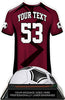 Soccer Jersey Colorix-T Acrylic Trophy- Maroon [TACR7-JSY-SC-MRN-Q]