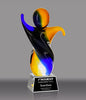 Abstract Victory Art Glass Award - 7.75 inch [AGJ1]