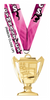 Gymnastics Bright Gold Trophy Cup Medal [MTM27-GG]