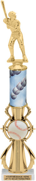 Baseball Sport Color Riser w/ Column Trophy [TCSR6-BS]