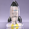 Blast Off Black Rocket Acrylic Award - 8 inch [ATRKT1-8-BLK-Q]