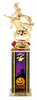 Halloween Haunted House Diamond Riser Rectangle Column Trophy- 13 inch [TDRSQ13STK-HH]