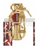 Football Sport Color Riser Two-Post Trophy [T2PCSR22-FB]