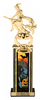 Halloween Zombie Eating Rectangle Column Trophy- 12 inch [TSQ12STK-ZMB]