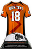 Soccer Jersey Colorix-T Acrylic Trophy- Orange [TACR7-JSY-SC-ORG-Q]