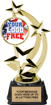 Spinning Custom Insert Trophy on Synthetic Regal Base [TXRGi-P63]