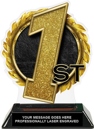 1st Place Colorix-T Acrylic Trophy- 8.25 inch [TACR8-1ST-Q]