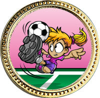 Soccer Round Insert Pin [P78RI-SC4]