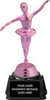 Ballet Pink Metallic Trophy on Synthetic Regal Base [TPNK7-BLT]