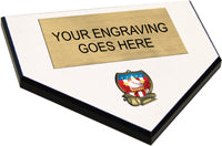 Home Plate 11.5"Shield Insert Plaque [PHPSH11]