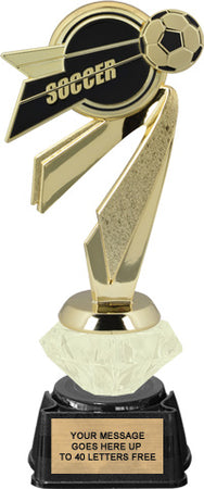 Soccer Bullseye Diamond Riser Trophy [TDRBE9-SC]