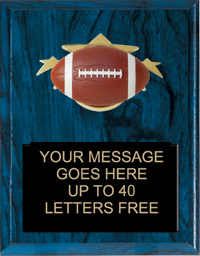 Football Triple Star Plaque [PTS79-FB]