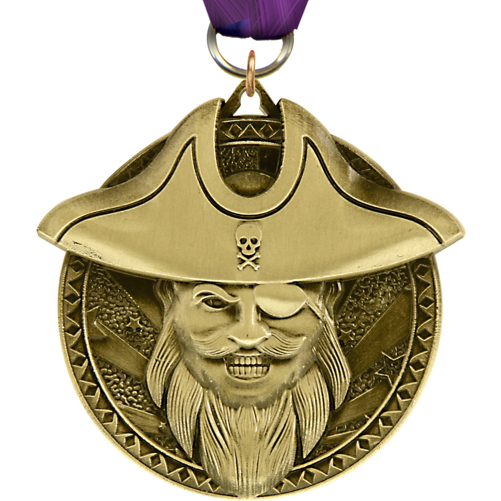 2" Mascot Pirates Ultra-Impact 3-D Medal [MDTD2-MSCT-PRT]