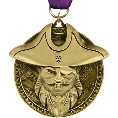 2" Mascot Pirates Ultra-Impact 3-D Medal [MDTD2-MSCT-PRT]