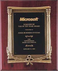 Piano-Finish Plaque with Antique Bronze Finished Frame  10.5"x13" [TD3823]