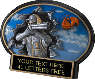 Shooter Burst Thru Ovals - Male [BT7-GUN]