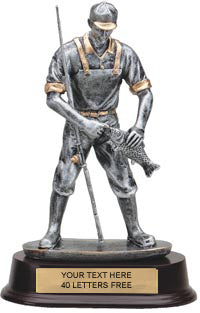 Fisherman Pewter Finish Resin Trophy [SGRFSMAN]
