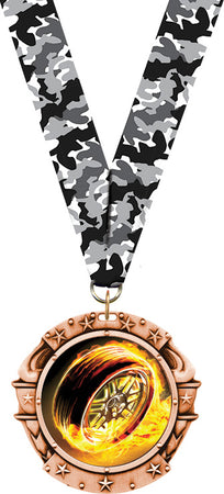 2.75" Torch of Victory Insert Medal- Bronze [MS54A-B]