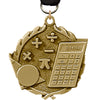 1.75 inch Math Wreath Medal [MP18-MT-G]