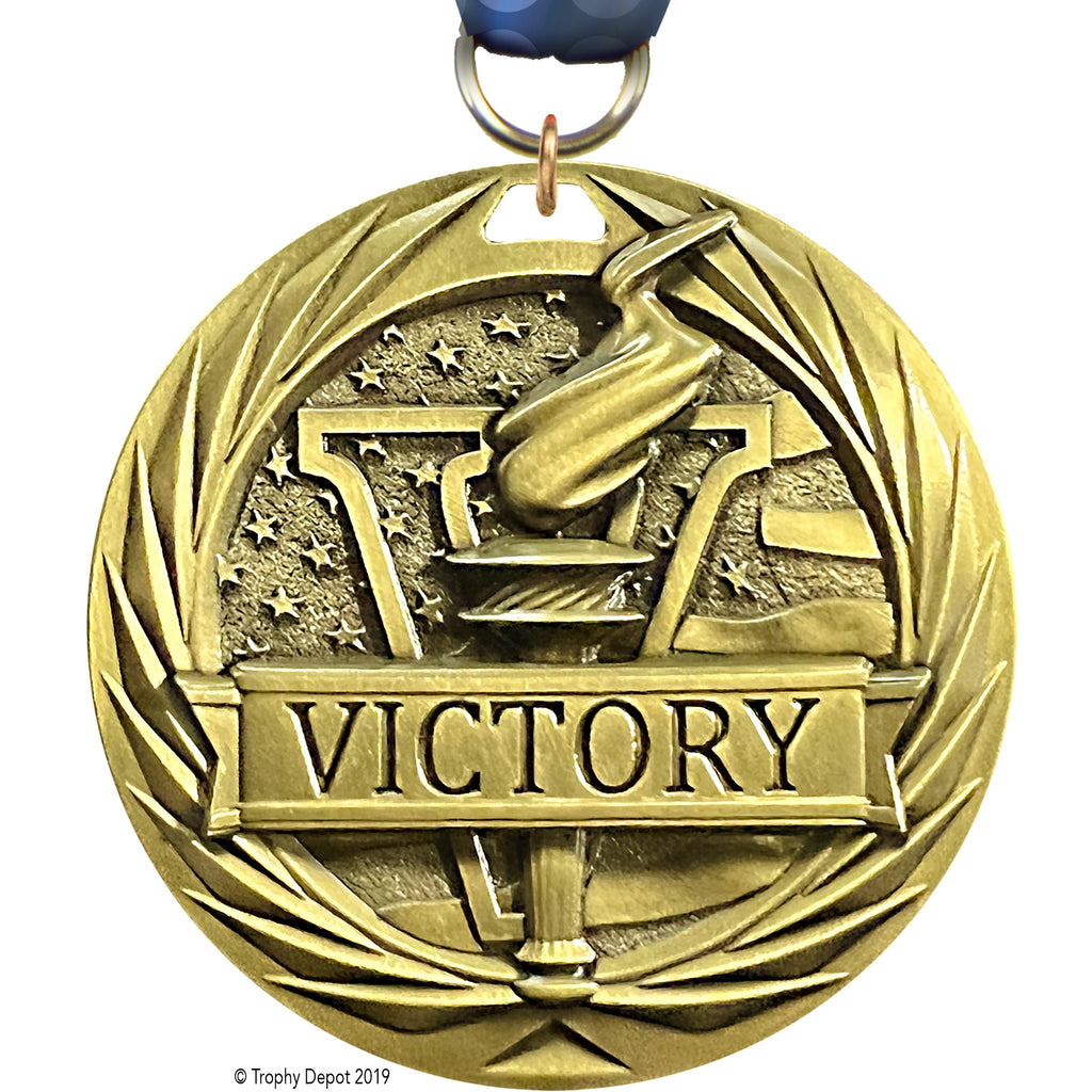Victory Torch 1.75 inch Blade 3D Diecast Medal [MBD1-VY]