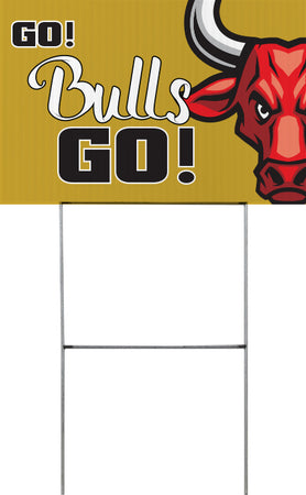 Bull Mascot Yard Sign - 18 x 12 inch [YS1812-MSCT-BULL]