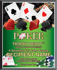 Poker Graphix Plaque [PGFX1215-PK]