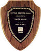 American Walnut Shield Plaque 7.25