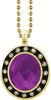 Purple Gem Gold Charm [CSOV-16STN-STN-PRP-G]