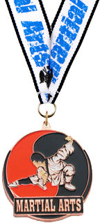 Martial Arts Enameled Medal [M2EP-MA-B]