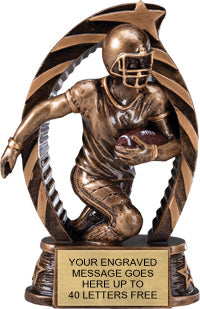 Football Star Flame Resin Trophy [RSF5-FB]
