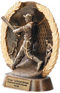 Baseball Super Dimensional Resin Trophy - Male [SDBR-7-BSM]