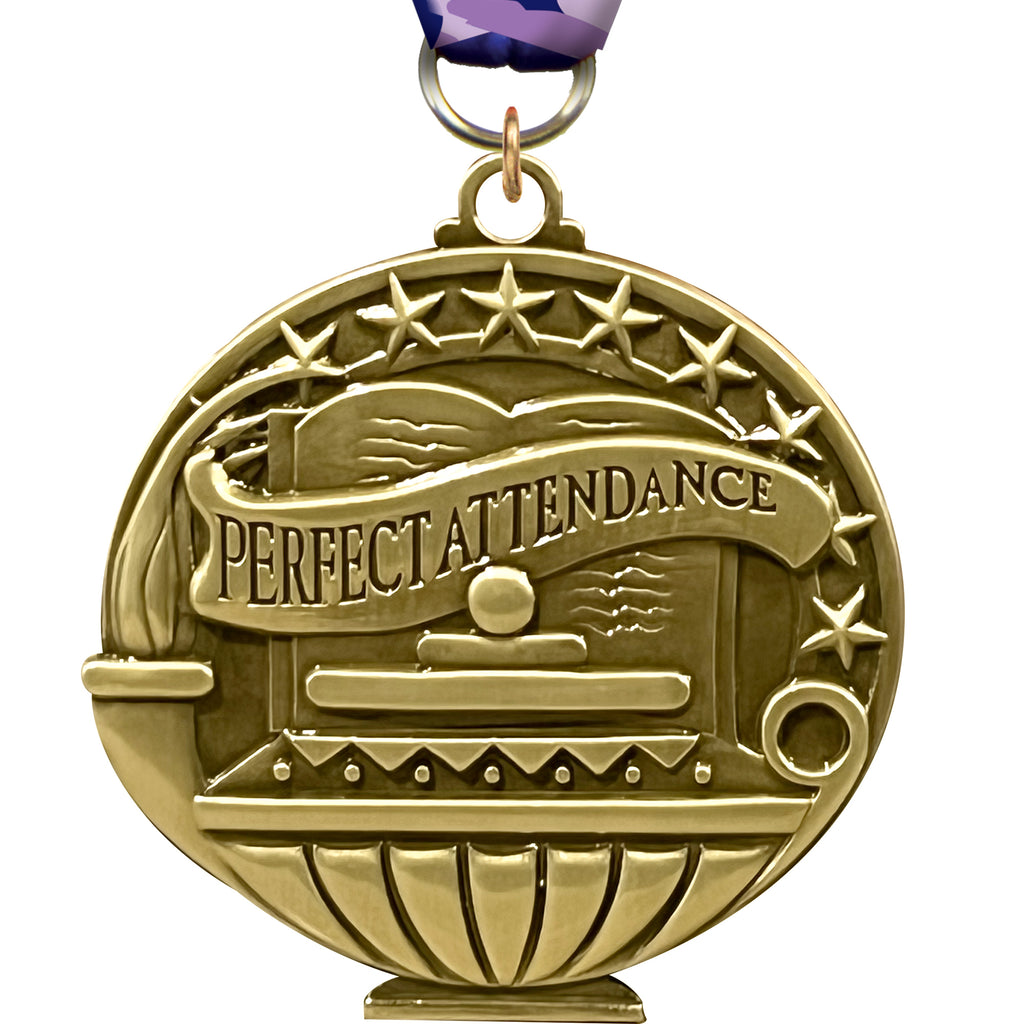2" Perfect Attendance Academic Medal [MAP2-PA]