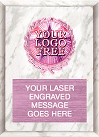 Custom Insert Plaques with Pink Insert Holders [4x6 & 5x7]