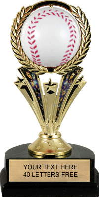 Baseball Trophy with Spinning Ball [TSB2D-BS]