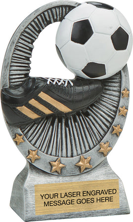Soccer Star Bright Resin Trophy [RGSR6-SC]
