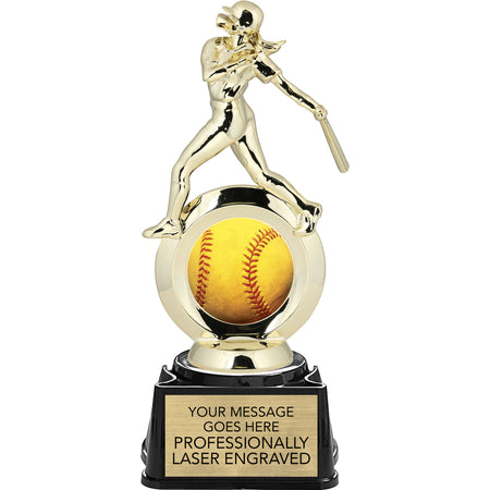 Softball Female All-Star Insert Trophy - 8.25 inch [TR57i-SB]