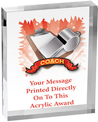 Coach Vibrix Acrylic Award [ACB46V-CO]