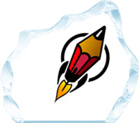 Custom Sapphire Acrylic Iceberg Award [AIB8S-FC]