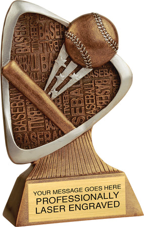 Baseball Triad Resin Trophy [RJTRD-BS]
