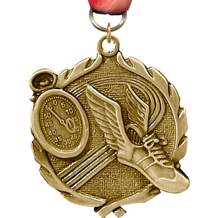 1.75 inch Track Wreath Medal [MP18-TK]