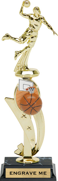 Basketball Color Scene Trophy - Male [TSPB-BKM]