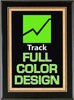Custom Black Stained Piano Finish Plaque with Florentine Border 9