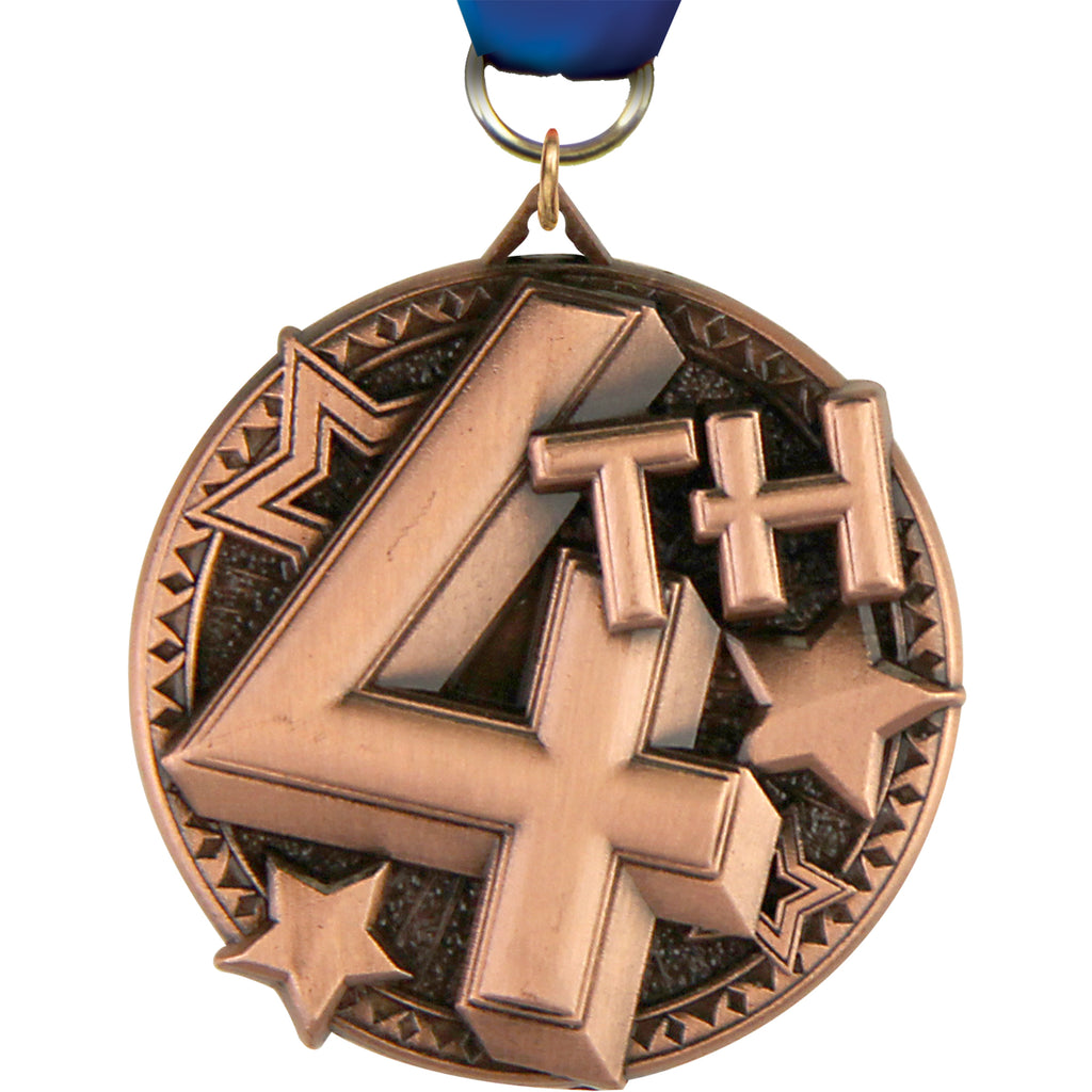 4th Ultra-Impact 3-D 2" Medal [MDTD2-4TH]
