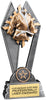 Martial Arts Sun Ray Trophy - 8 inch [RJSR-8-MA]
