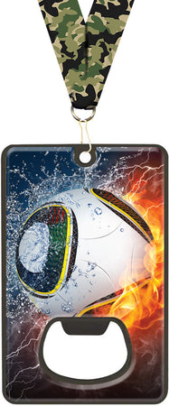 Bottle Opener with Magnetic Back- Soccer [MCAROP-SC-1010]