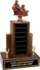 Fantasy Baseball Resin Empire Walnut Perpetual Trophy [TREWALPP16-FBS]