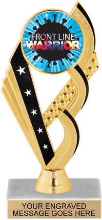 Black & Gold Rolling Arch Insert Trophy [Ti-J104-1]