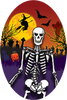 Halloween- Skeleton Oval Insert [OV-2031]